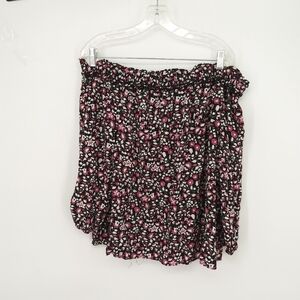 LANE BRYANT 14/16 FLORAL BOHO OFF THE SHOULDER BLOUSE